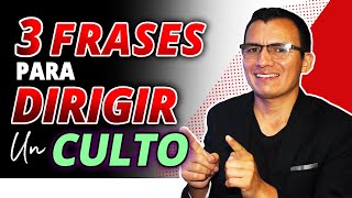 🔥3 Frases para Dirigir un CULTO Cristiano  Palabras para iniciar un culto de forma Poderosa 📖🎹🔥 [upl. by Ikoek]