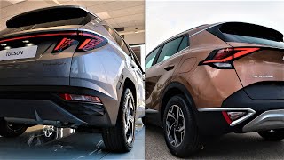 2023 Hyundai TUCSON vs 2023 Kia SPORTAGE  Comparison by Supergimm [upl. by Lenor]