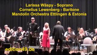 Mozart Duett Papageno Papagena Wäspy Lewenberg Mandolin Orchestra Ettlingen Estonia Bagger [upl. by Fanya]