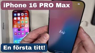 Första svenska UNBOX av iPhone 16 Pro Max och testar ÄKTA läder skal [upl. by Pain]