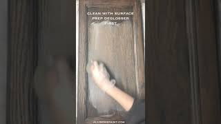 Lighten Dark Stained Cabinets without having to paint them [upl. by Iadrahc]