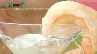 ¿Cómo preparar unos camarones con salsa de limón y rábano picante Cocinemos Juntos [upl. by Rodolph447]