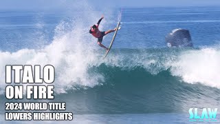 Italo Ferreira On Fire  4K Surfing Highlights from Lowers Finals 2024 [upl. by Akirehc]