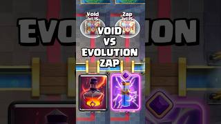 Void ⭕️ VS Evolution Zap ⚡️ clashroyale shorts [upl. by Eniamreg]