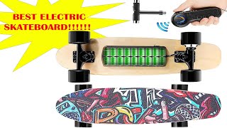 Caroma Electric Skateboard with Wireless Remote  Review Max 124 MPH and 8 Miles Range [upl. by Dnomyar]