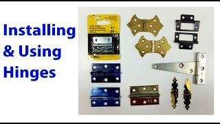 Installing and Using Hinges Woodworking Beginners 19 [upl. by Plato193]