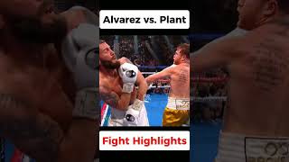 Canelo Alvarez vs Caleb Plant  Fight Highlights boxing [upl. by Hughie855]