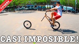 PROBAMOS IR EN BMX SIN UNA RUEDA  Un reto muy difícil [upl. by Yrojram139]