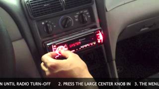 How To Set Clock on Pioneer Car Radio [upl. by Ynnek]