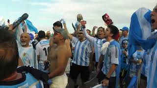 Argentine soccer fans get ready for Copa America match at NRG Stadium in Houston 62116 [upl. by Skell22]