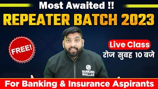 Most Awaited Repeaters Batch Launch  Quant by Arun Sir  Bank amp Insurance Exams  Banking Wallah [upl. by Ahsieken]