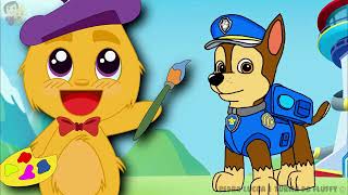 DESENHANDO E COLORINDO A PATRULHA CANINA  PAW PATROL DRAWING AND COLORING  CHASE [upl. by Lehcor]