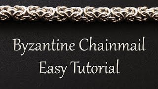 Byzantine Chainmail Weave Tutorial  Easy Instructions for Beginners [upl. by Acirretahs174]