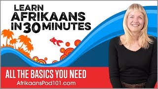 Learn Afrikaans in 30 Minutes  ALL the Basics You Need [upl. by Vallonia786]