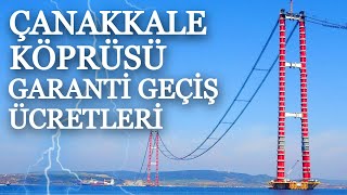 Yıllık 16 Milyon Araç Geçiş Garantisi İle Çanakkale Köprüsü  Tüm Detayları [upl. by Salokin]