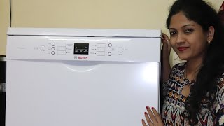 Bosch Dishwasher Review and Demo  How to wash Utensils in Dishwasher  Dishwasher Demo [upl. by Adnohsar]