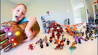 FATHER SON ULTIMATE LEGO BATTLE  Avengers INFINITY WAR [upl. by Suki]