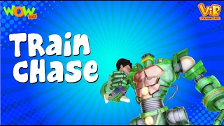 Vir The Robot Boy  Hindi Cartoon For Kids  The train chase  Animated Series Wow Kidz [upl. by Sirenay]