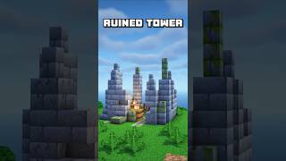 Build this EASY Ruined Tower in Minecraft 120 [upl. by Surtemed]