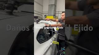 Dana granizo en el ejido reparando los Vehiculo chapa y pintura muñozymuñoz [upl. by Sevy]