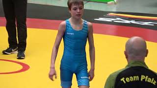 Wrestling  Ringen DM 2023 Jugend A 42 kg Freestyle Löwer  Völk [upl. by Diella]