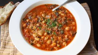 Minestrone Soup Recipe  Italian Vegetable and Pasta Soup [upl. by Tumer]