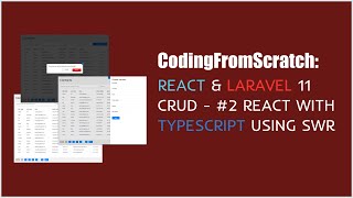 React and Laravel 11 CRUD  2 React with Typescript using swr [upl. by Mile]