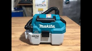 Обзор аккумуляторного пылесоса Makita DVC750 [upl. by Inahpit]