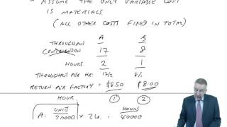 ACCA F5 Throughput Accounting [upl. by Idnal]