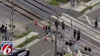 Brightline train strikes kills pedestrian in Melbourne [upl. by Nasas953]