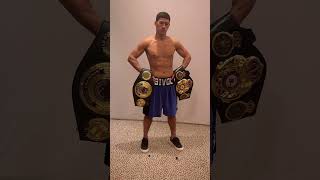 Artur Beterbiev amp Dmitry Bivol Show Off All The Belts 👑👑👑👑 [upl. by Adeirf]