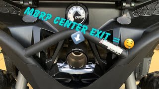 Can Am Maverick sport MBRP exhaust [upl. by Gibe]