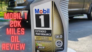 MOBIL 1 EXTENDED PERFORMANCE 20K MILES OIL REVIEW Lab results are back can this oil go 20k miles [upl. by Oribella64]