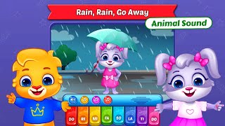 Lucas and Ruby Animal Sounds Song 8  Rain Rain Go Away  RV AppStudios Games [upl. by Mcintosh306]