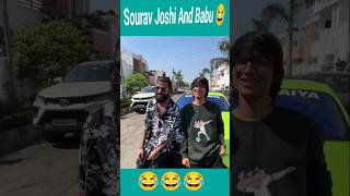 Babu Bhaia And Sourav Joshi 😎 vlog souravjoshivlogs shorts babu vlogger [upl. by Sitoiyanap]