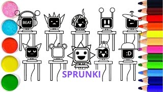 Incredibox Sprunki New Coloring Pages  How to Color Sprunki Mr Fun Computers Normal Versions  NCS [upl. by Airehtfele]