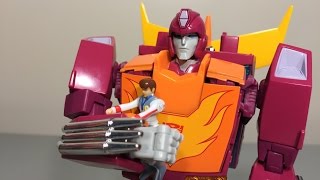 Review Takara Transformers Masterpiece MP28 Hot Rodimus [upl. by Modnar]