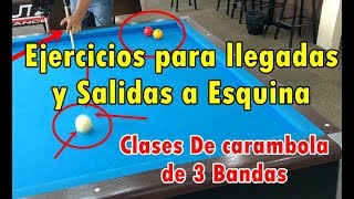 Aprende carambola 9 Ejercicios Para Salidas y llegadas a Esquina [upl. by Asseral]