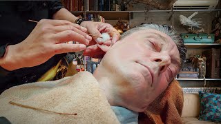 💈 Ultimate Relaxation At Barber 88 In Japan Doras Perfect Shave Ear Cleaning amp Head Massage [upl. by Elleryt]