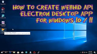 Electron JS Desktop App Project Tutorial for Beginners WebHID API Example w Source Code [upl. by Cece]