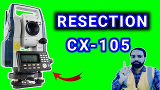 how to resection sokkia cx105 in urdu hindi [upl. by Yednil]