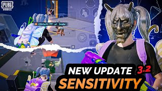 NEW UPDATE 32 😱 BEST SENSITIVITY CODE  CONTROL SETTINGS PUBG MOBILEBGMI  BEST 5 FINGER IPHONE [upl. by Daph]