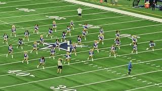 2024 Dallas Cowboys Cheerleaders pregame performance Thunderstruck part 1 101324 [upl. by Aicilegna]