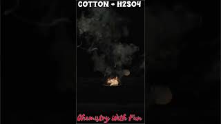 Cotton react with H2SO4  k2sirspecial chemistry chemicalchange science experiment organic [upl. by Dawn]