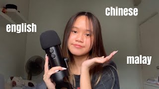 ASMR RAMBLING IN MANDARIN MALAY AND ENGLISH [upl. by Yehc]