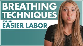 BREATHING Techniques for an EASIER LABOR  How To Breathe During Labor  Birth Doula  Lamaze [upl. by Anilok]