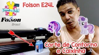 Veja a Foison E24L Cortando Adesivos e Caixinhas [upl. by Merell19]