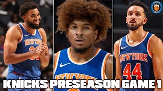 Knicks Preseason Game 1 Takeaways  KAT Debut amp The Bench Looks GOOD  🔥 [upl. by Gordon]