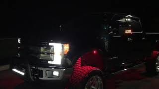 2017 Ford F250 lifted with rock lights [upl. by Ahsam]