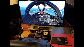 F4 Phantom landing on aircraft carrier Cockpit view XPlane 11 [upl. by Charlot]